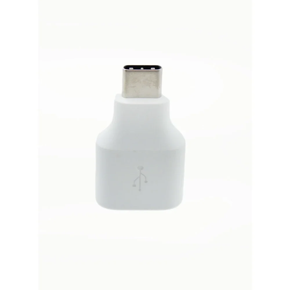 4pcs USB-C Male to USB-A Female OTG Adapter Connector White